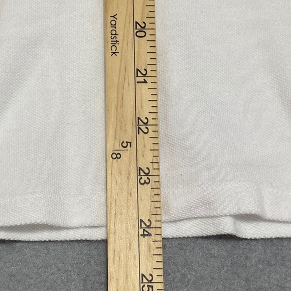 L-RL Active Set Women XL White Polo Shirt Beige Stripe Shorts Golf Tennis - Picture 4 of 12